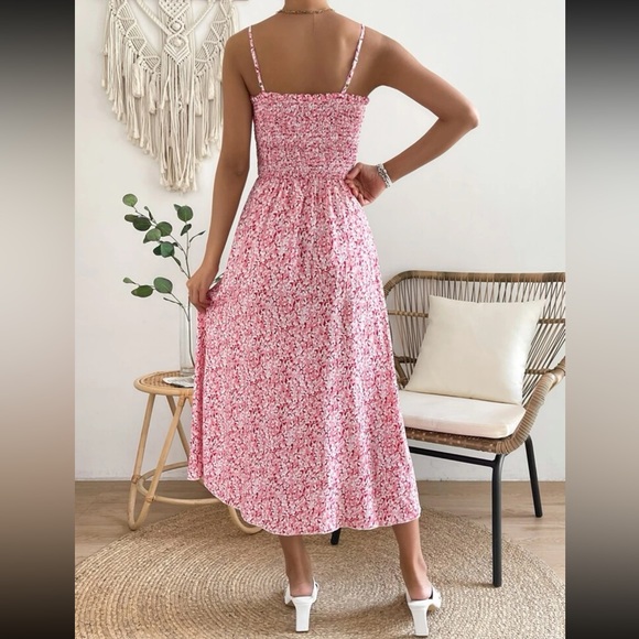 Boho floral print wrap hem cami dress - Picture 13 of 16